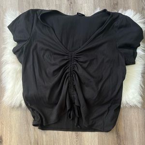Plus size Scrunch crop top